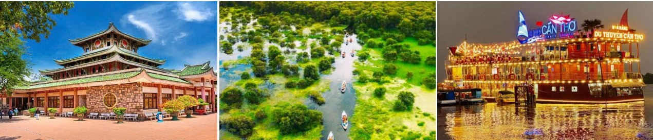 Tour Đồng Tháp - Kiên Giang - Cần Thơ - Ca Mau