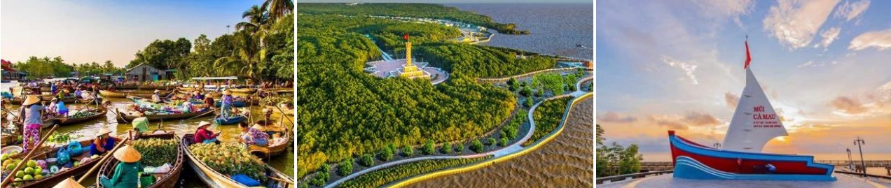 Tour Đồng Tháp - Kiên Giang - Cần Thơ - Ca Mau